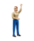 bruder bworld 60408 Frau mit hellem Hauttyp und blauer Hose Spielfigur
