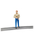 bruder bworld 60408 Frau mit hellem Hauttyp und blauer Hose Spielfigur