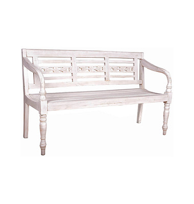 Garden Pleasure Gartenbank Moyo 960370 weiß Holz 150,0 cm Garden Pleasure Gartenbank Moyo 960370 weiß Holz 150,0 cm