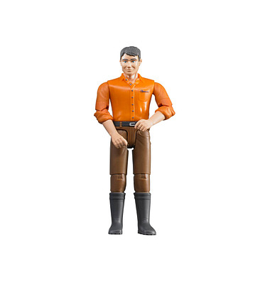 bruder bworld 60007 Mann mit hellem Hauttyp und brauner Hose Spielfigur bruder bworld 60007 Mann mit hellem Hauttyp und brauner Hose Spielfigur