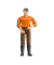 bruder bworld 60007 Mann mit hellem Hauttyp und brauner Hose Spielfigur
