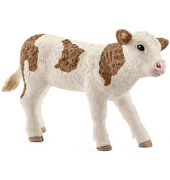 Schleich Farm World 13802 Fleckvieh-Kalb Spielfigur