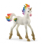 Schleich Bayala 70727 Regenbogeneinhorn, Fohlen Spielfigur