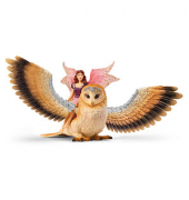 Schleich Bayala 70789 Elfe auf Glitzer-Eule Spielfiguren-Set