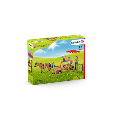 Schleich Farm World 42528 Mobiler Farm Stand Spielfiguren-Set