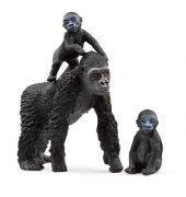 Schleich Wild Life 42601 Flachland Gorilla Familie Spielfiguren-Set