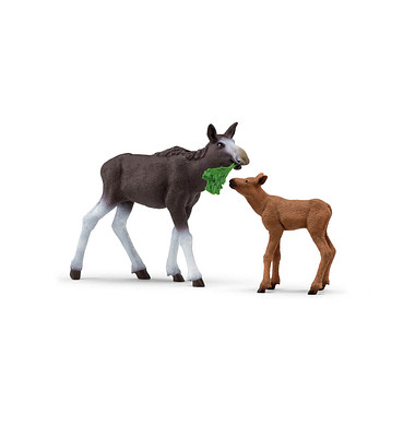Schleich Wild Life 42603 Elchkuh mit Kalb Spielfiguren-Set Schleich Wild Life 42603 Elchkuh mit Kalb Spielfiguren-Set