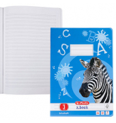 Schulheft 10767283 x.book, Lineatur 3 / Schreiblern-Lineatur, A4, 80g, blau, 32 Blatt / 64 Seiten