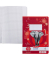 Schulheft 340109 x.book, Lineatur 10 / kariert mit weißem Rand, A5, 80g, rot, 32 Blatt / 64 Seiten
