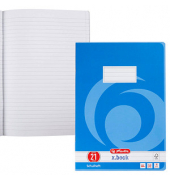 Schulheft 340216 x.book, Lineatur 21 / liniert, A4, 80g, blau, 32 Blatt / 64 Seiten
