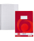 Schulheft 340265 x.book, Lineatur 26 / kariert mit weißem Rand, A4, 80g, rot, 32 Blatt / 64 Seiten
