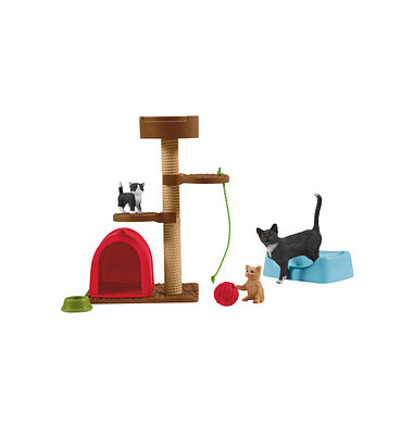 Schleich Farm World 42501 Spielspaß für niedliche Katzen Spielfiguren-Set