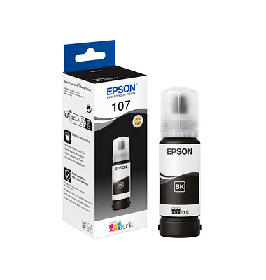 Druckerpatrone 107/T09B1 C13T09B140 (kompatibel zu Epson 107), schwarz, ca. 3600 Seiten