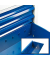 ADB MAMMUT Schubladenschrank lichtgrau, lichtblau 7 Schubladen 70,0 x 43,5 x 90,0 cm