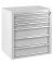 ADB MAMMUT Schubladenschrank lichtgrau 6 Schubladen 70,0 x 43,5 x 75,0 cm