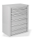 ADB MAMMUT Schubladenschrank lichtgrau 7 Schubladen 70,0 x 43,5 x 90,0 cm