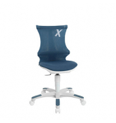 Kinderdrehstuhl Sitness X Chair 10, FX130CR55 petrol, weiß Stoff