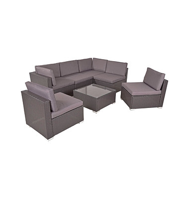 Garden Pleasure Loungegruppe Sansibar braun