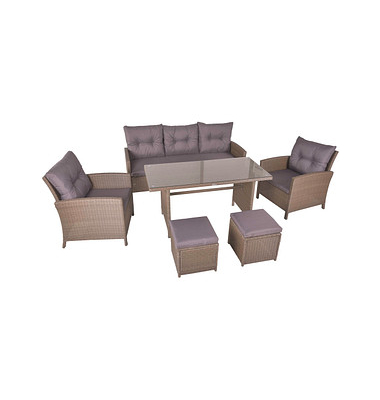 Garden Pleasure Sitzgruppe Sevilla braun