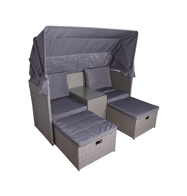 Garden Pleasure Loungegruppe Saint Tropez grau