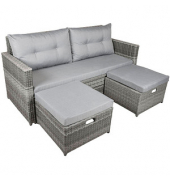 Garden Pleasure Loungesofa Malta grau