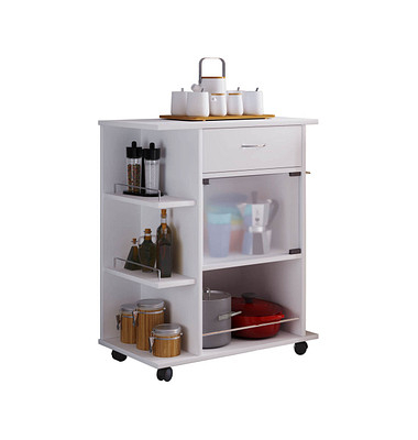 VCM my home Servierwagen Pocis weiß 65,0 x 39,0 x 80,0 cm