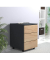 VCM my office Dalosa Rollcontainer anthrazit, eiche 3 Auszüge 39,0 x 45,0 x 55,0 cm