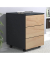 VCM my office Dalosa Rollcontainer anthrazit, eiche 3 Auszüge 39,0 x 45,0 x 55,0 cm