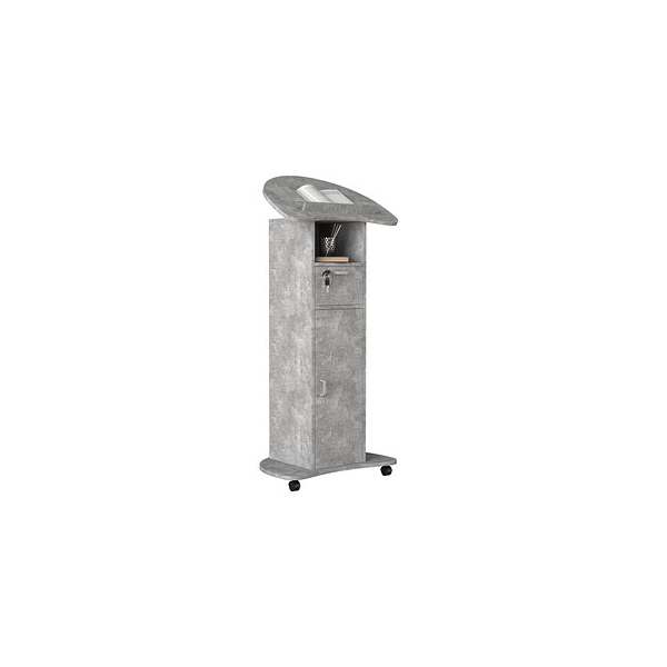 4051814419751 - Holz mobiles Rednerpult Maße ca H 110 bis 120 cm x B 56 cm x T 37 cm rollbar mit Schublade Stehpult Stehtisch mit Tür - Redola 4051814419751 - Holz mobiles Rednerpult Maße ca H 110 bis 120 cm x B 56 cm x T 37 cm rollbar mit Schublade Stehpult Stehtisch mit Tür - Redola
