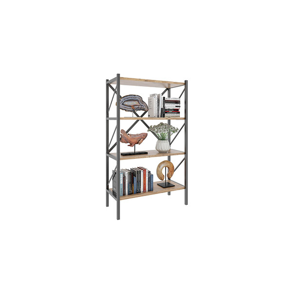4051814420108 - Standregal Holz Metall Aufbewahrung Stand Regal Bücherregal Deko Bücher Standregal Insasi 4 Gr 66 honig eiche B66cm H121cm T34cm Holzwerkstoff Holz Spanplatte Regale 4051814420108 - Standregal Holz Metall Aufbewahrung Stand Regal Bücherregal Deko Bücher Standregal Insasi 4 Gr 66 honig eiche B66cm H121cm T34cm Holzwerkstoff Holz Spanplatte Regale