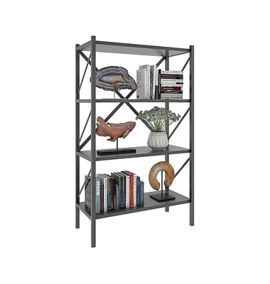 VCM my home Bücherregal Insasi anthrazit 66,0 x 34,0 x 121,0 cm