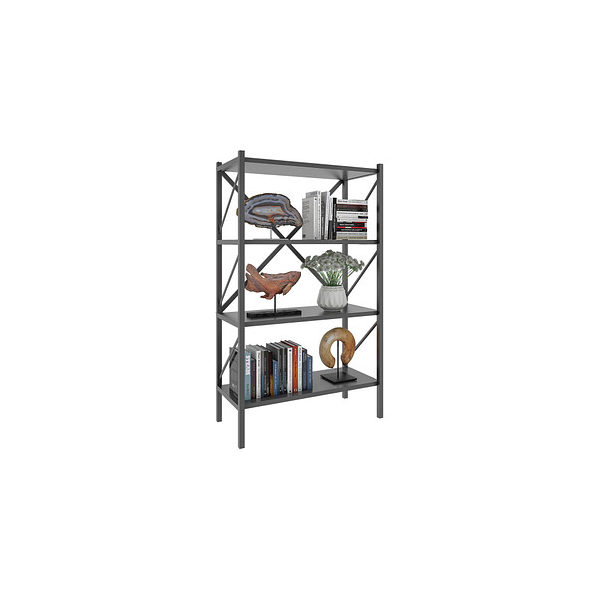 4051814420122 - Standregal Holz Metall Aufbewahrung Stand Regal Bücherregal Deko Bücher Standregal Insasi 4 Gr 66 grau (anthrazit) B66cm H121cm T34cm Holzwerkstoff Holz Spanplatte Regale 4051814420122 - Standregal Holz Metall Aufbewahrung Stand Regal Bücherregal Deko Bücher Standregal Insasi 4 Gr 66 grau (anthrazit) B66cm H121cm T34cm Holzwerkstoff Holz Spanplatte Regale
