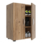 Schuhschrank Ulas, 918420 eiche 2 Fachböden 49,0 x 34,0 x 74,0 cm