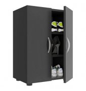 Schuhschrank Ulas, 918422 anthrazit 2 Fachböden 49,0 x 34,0 x 74,0 cm