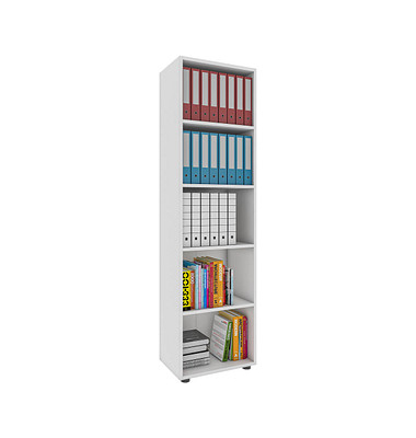 VCM my office Aktenregal Ulas weiß 49,0 x 32,0 x 178,0 cm