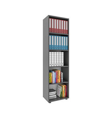 VCM my office Aktenregal Ulas anthrazit 49,0 x 32,0 x 178,0 cm