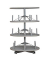 Ordnerdrehsäule 100354 grau, 3 Etagen, 72 Ordner, 126x80,5cm (HxØ)