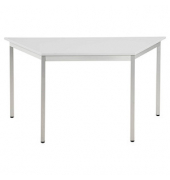 SODEMATUB Mehrzwecktisch lichtgrau, alu Trapezform, Vierkantrohr alu, 70,0140,0 x 70,0 x 74,0 cm