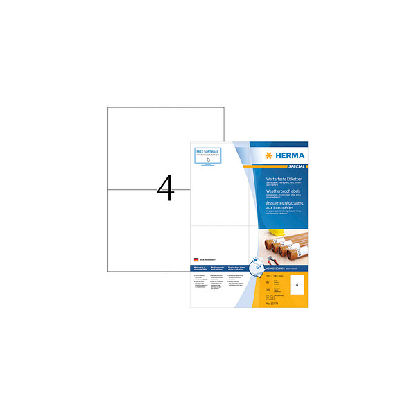 4008705107730 - Etiketten Special 10773 weiß 105x148mm (BxH) 320 Etiketten  4008705107730 80 Blatt