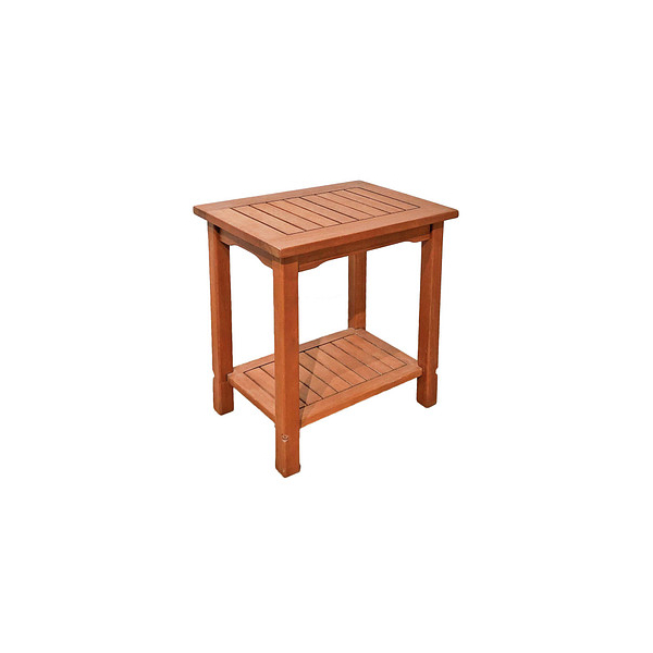 4041908099242 - Gartentisch Beistelltisch Santa Cruz braun rechteckig 350 x 500 x 500 cm 4041908099242 Garden Pleasure