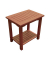 Garden Pleasure Gartentisch Beistelltisch Santa Cruz braun rechteckig 35,0 x 50,0 x 50,0 cm