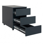 VCM my office Dalosa Rollcontainer anthrazit 3 Auszüge 39,0 x 70,0 x 55,0 cm