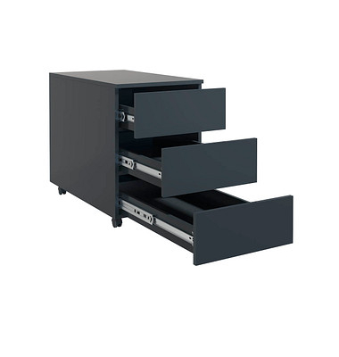 VCM my office Dalosa Rollcontainer anthrazit 3 Auszüge 39,0 x 70,0 x 55,0 cm