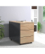 VCM my office Dalosa Rollcontainer anthrazit, eiche 3 Auszüge 39,0 x 70,0 x 55,0 cm