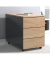 VCM my office Dalosa Rollcontainer anthrazit, eiche 3 Auszüge 39,0 x 70,0 x 55,0 cm