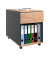 VCM my office Dasola Rollcontainer anthrazit, eiche 1 Auszug 39,0 x 70,0 x 55,0 cm