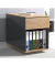 VCM my office Dasola Rollcontainer anthrazit, eiche 1 Auszug 39,0 x 70,0 x 55,0 cm