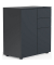 VCM my home Kommode Dalosa, 918338 anthrazit 2 Fachböden 70,0 x 39,0 x 77,0 cm