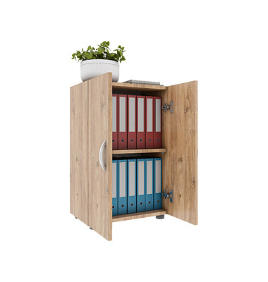 VCM my office Aktenschrank Ulas, 918429 eiche 1 Fachboden 49,0 x 34,0 x 74,0 cm