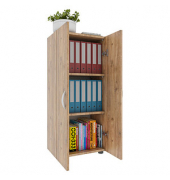 Aktenschrank Ulas, 918432 eiche 2 Fachböden 49,0 x 34,0 x 108,0 cm